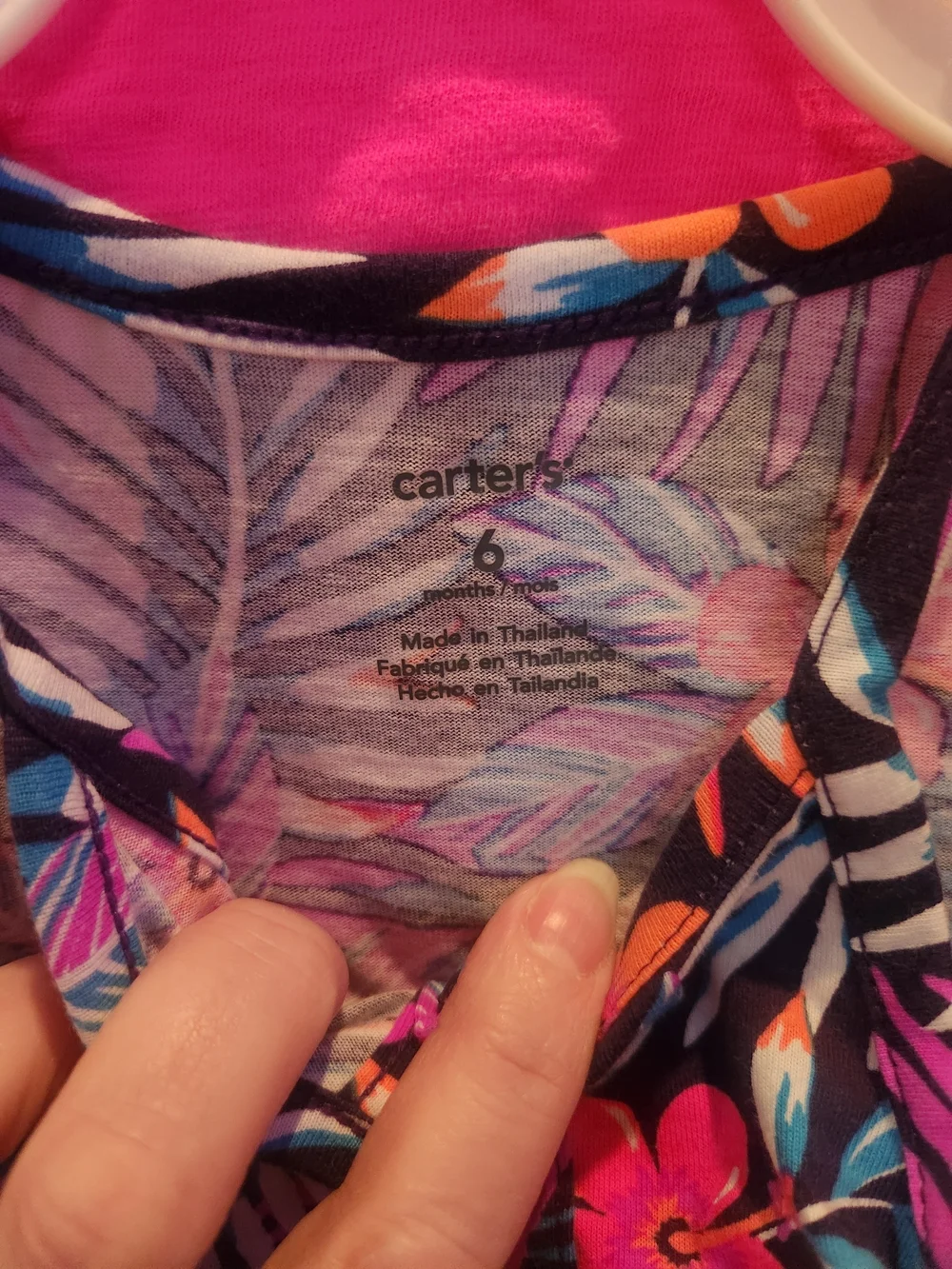 Carter's Infant Navy Tropical Floral Dress